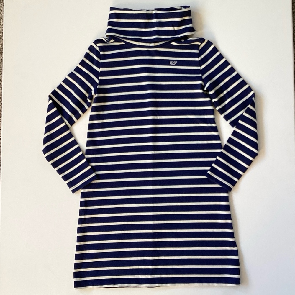 Vineyard Vines Navy and White Striped Dress